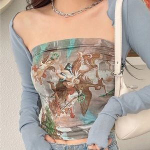 Silky unique tube top